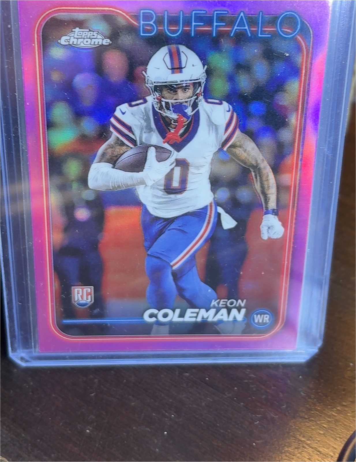 2024 Topps Chrome Football #198 Keon Coleman — front