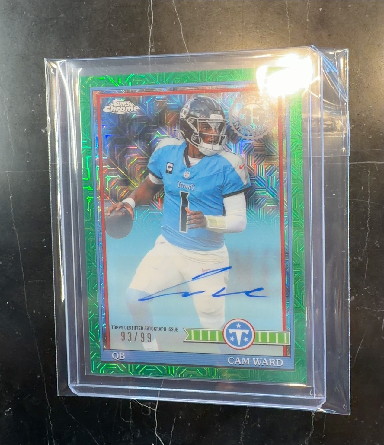 2025 Topps Chrome Rookie Autographs Cam Ward — front