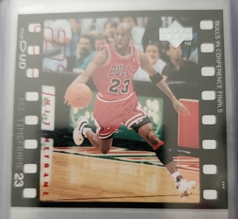 1998 Upper Deck #23 Michael Jordan Bulls in Conference Finals — front