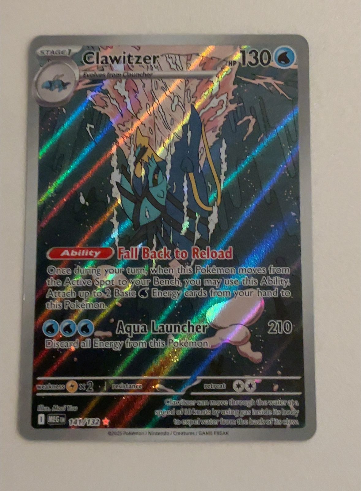 2023 Pokémon Scarlet & Violet—Paldea Evolved #134 Clawitzer — front