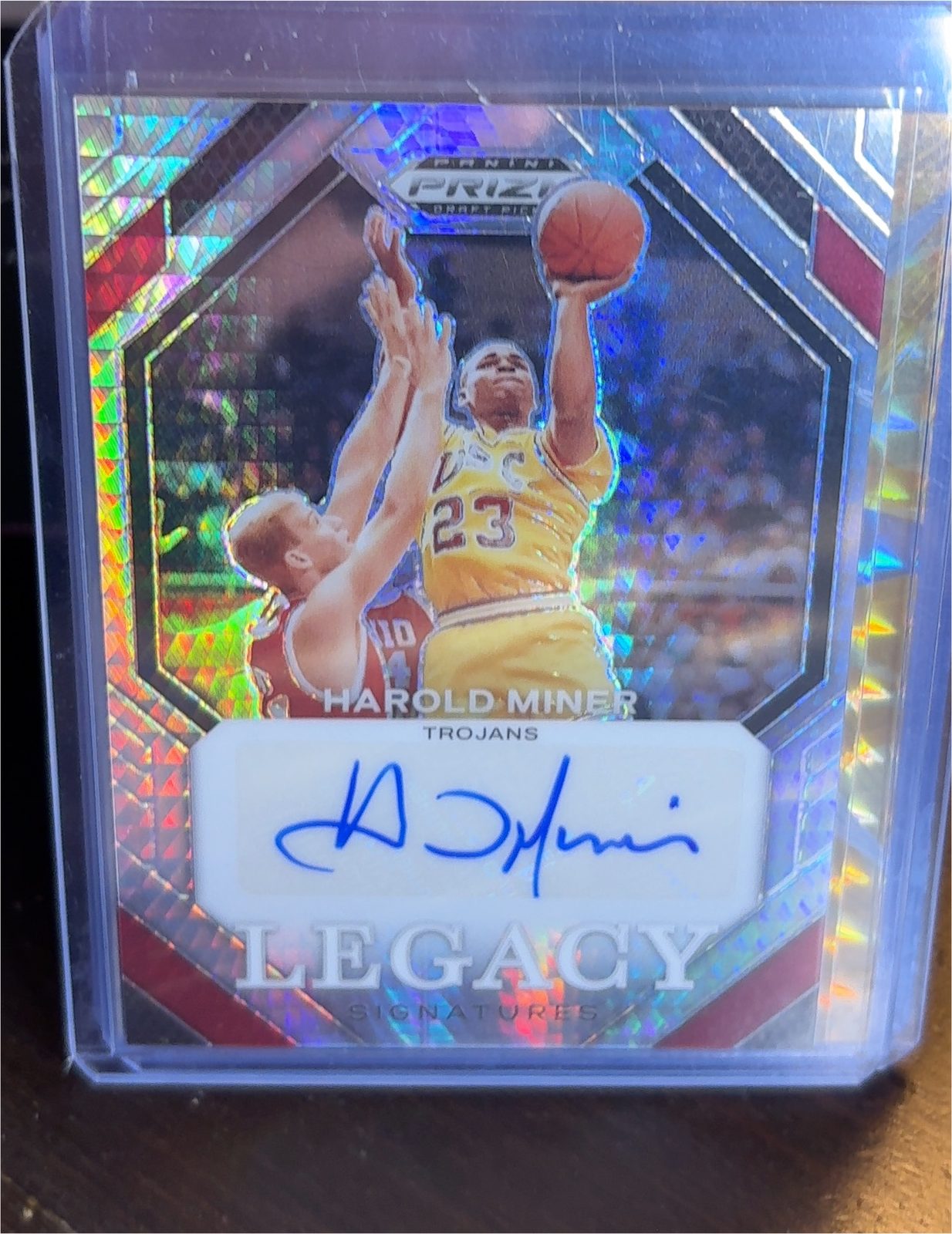 2022 Panini Prizm Draft Picks Legacy Signatures #LS-HMI Harold Miner — front