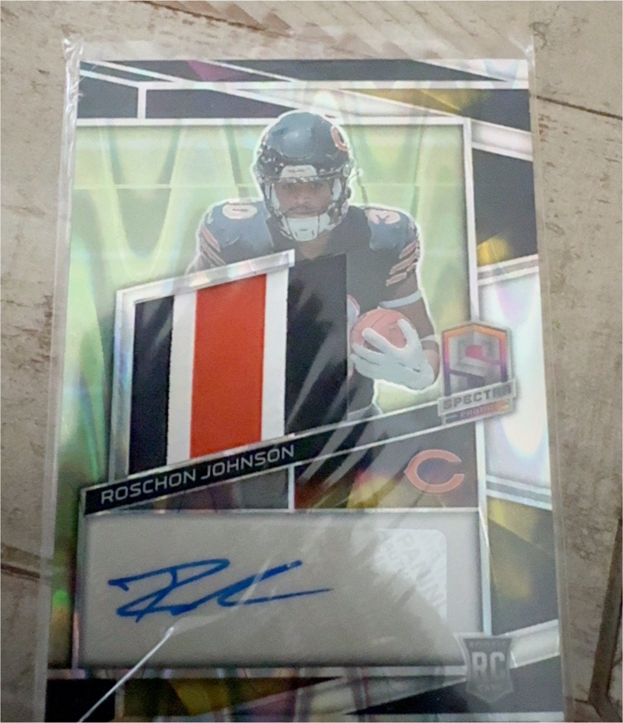 2023 Panini Spectra Rookie Autographs Roshon Johnson — front