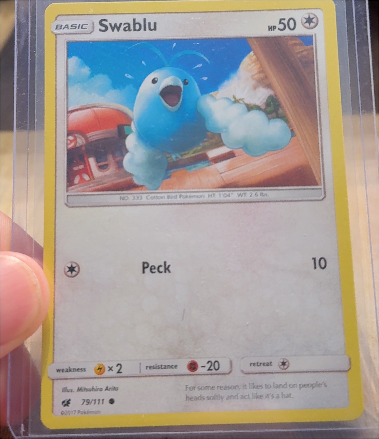 2009 Pokémon Rising Rivals #79 Swablu — front