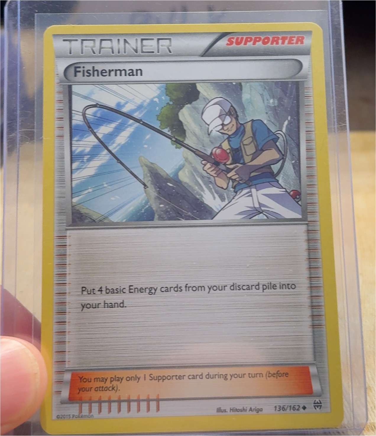 2015 Pokémon XY—BREAKthrough #136 Fisherman — front