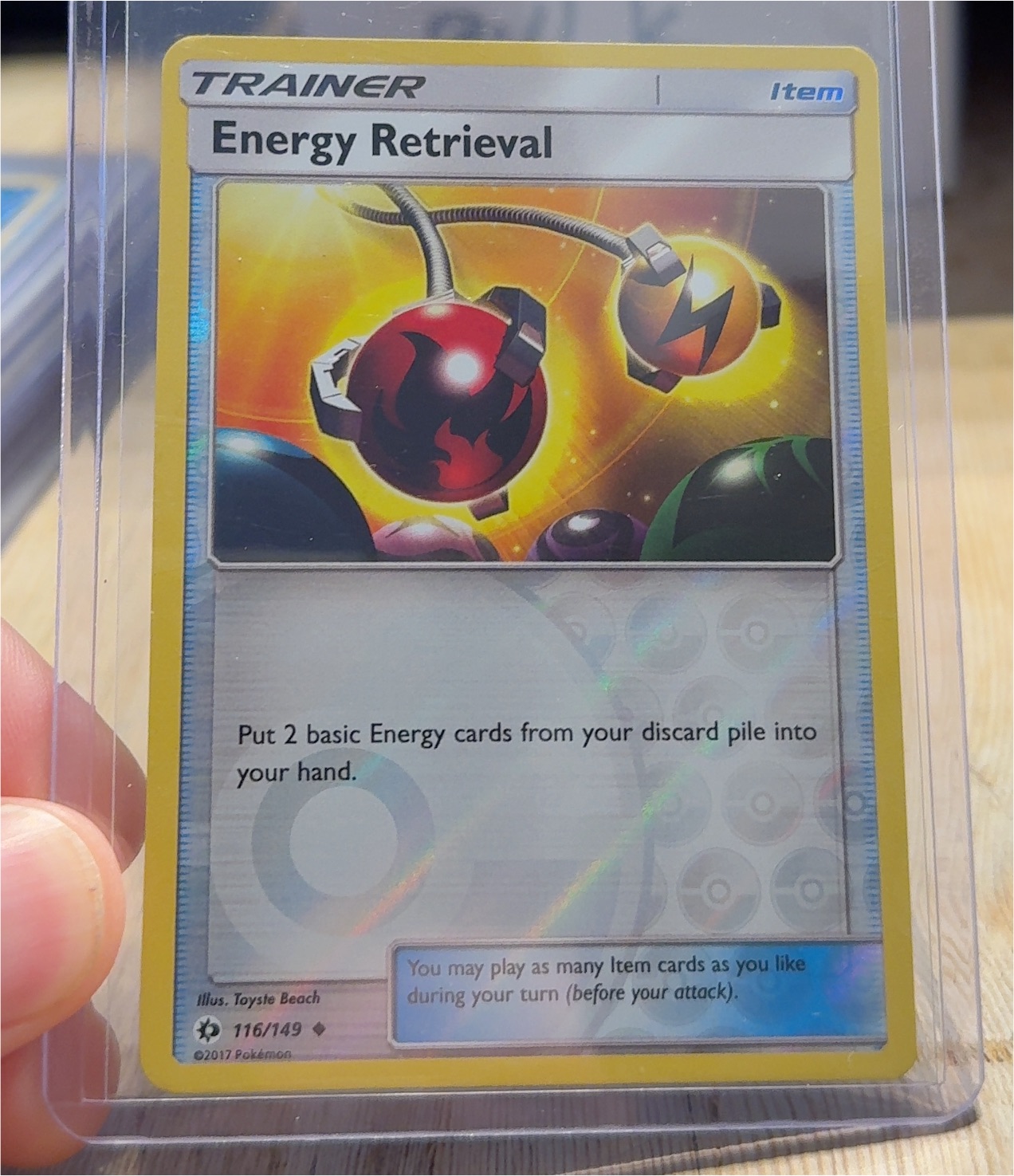 2017 Pokémon Sun & Moon #116 Energy Retrieval — front