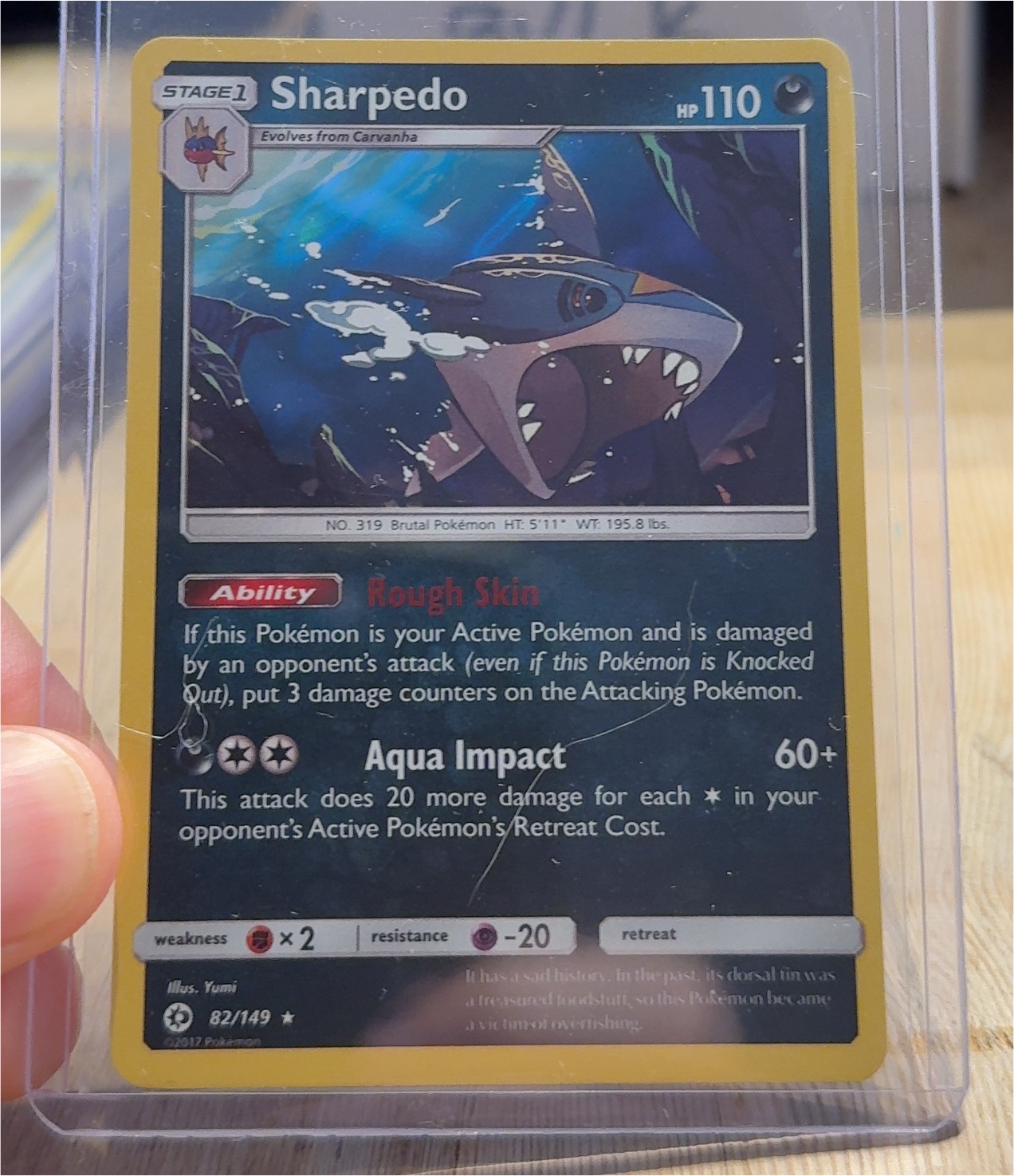 2012 Pokémon Boundaries Crossed #82 Sharpedo — front