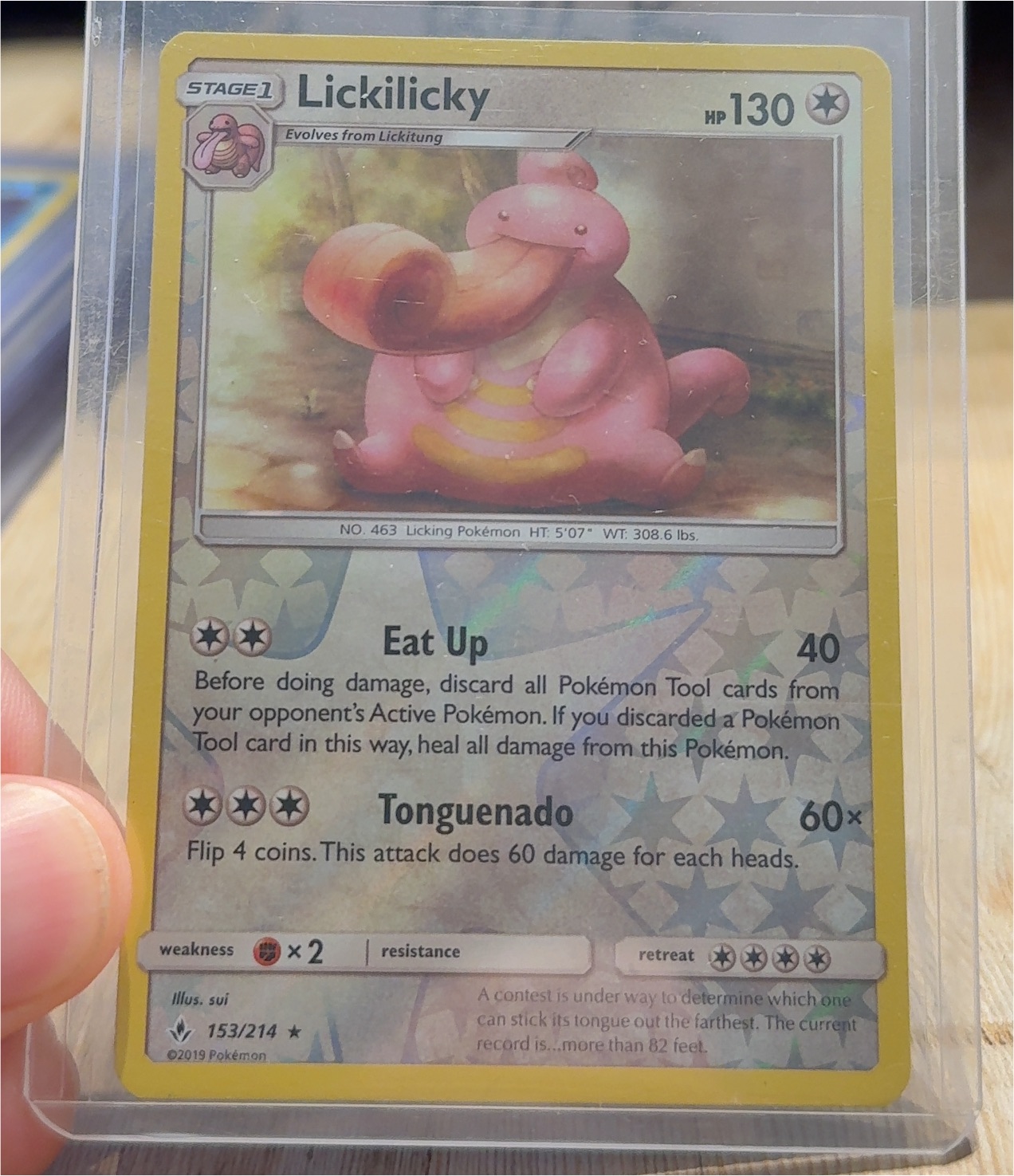 2019 Pokémon #153 Lickilicky — front