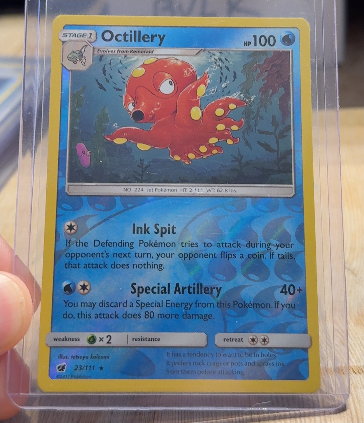 2000 Pokémon Neo Genesis #23 Octillery — front