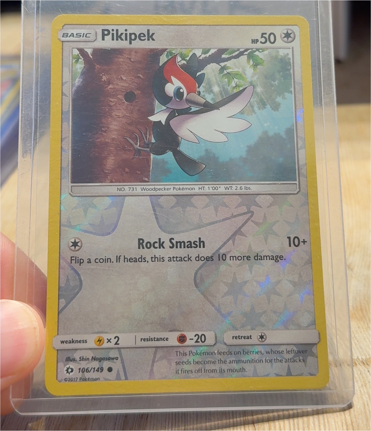 2017 Pokémon Sun & Moon #106 Pikipek — front