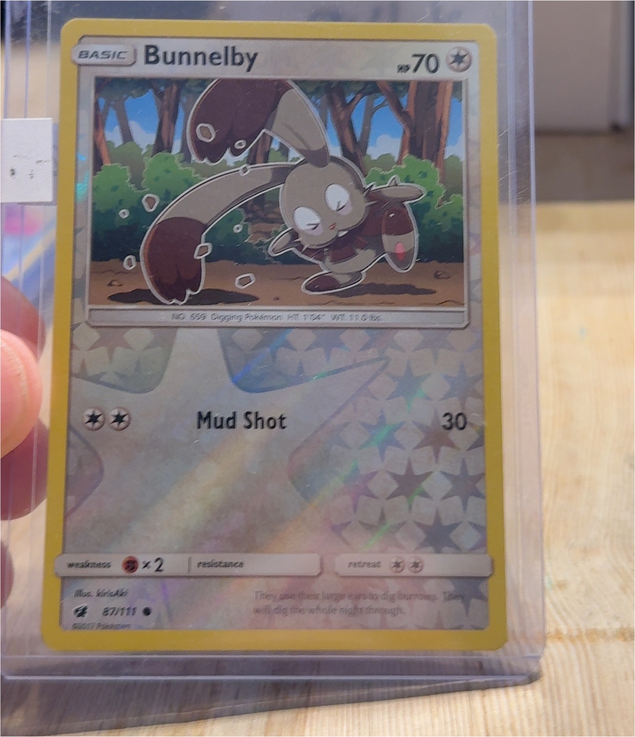 2017 Pokémon Crimson Invasion #94 Bunnelby — front