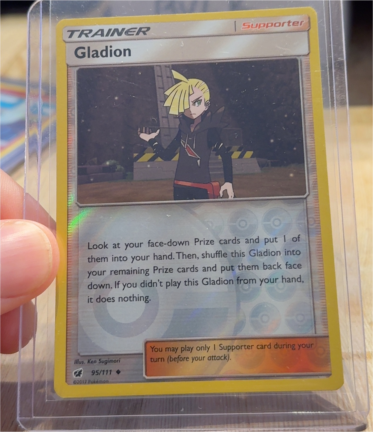 2017 Pokémon Sun & Moon—Crimson Invasion #95 Gladion — front