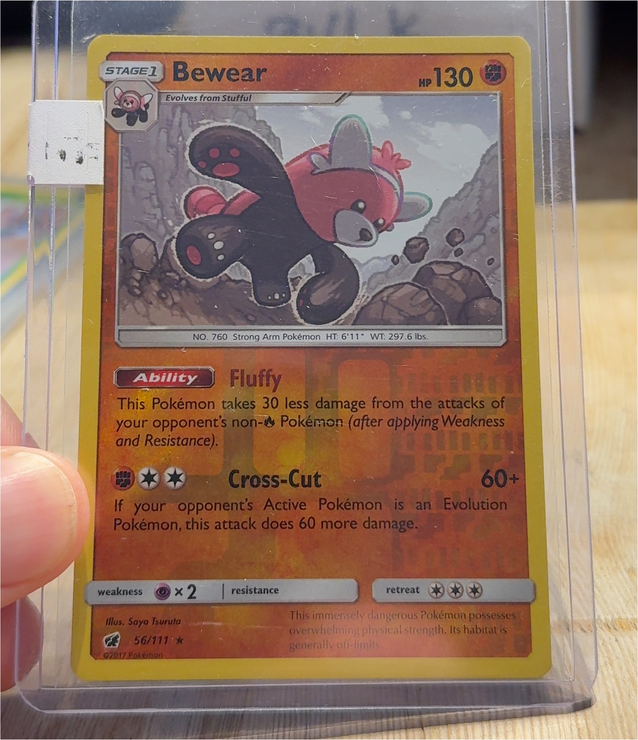 2017 Pokémon #56 Bewear — front