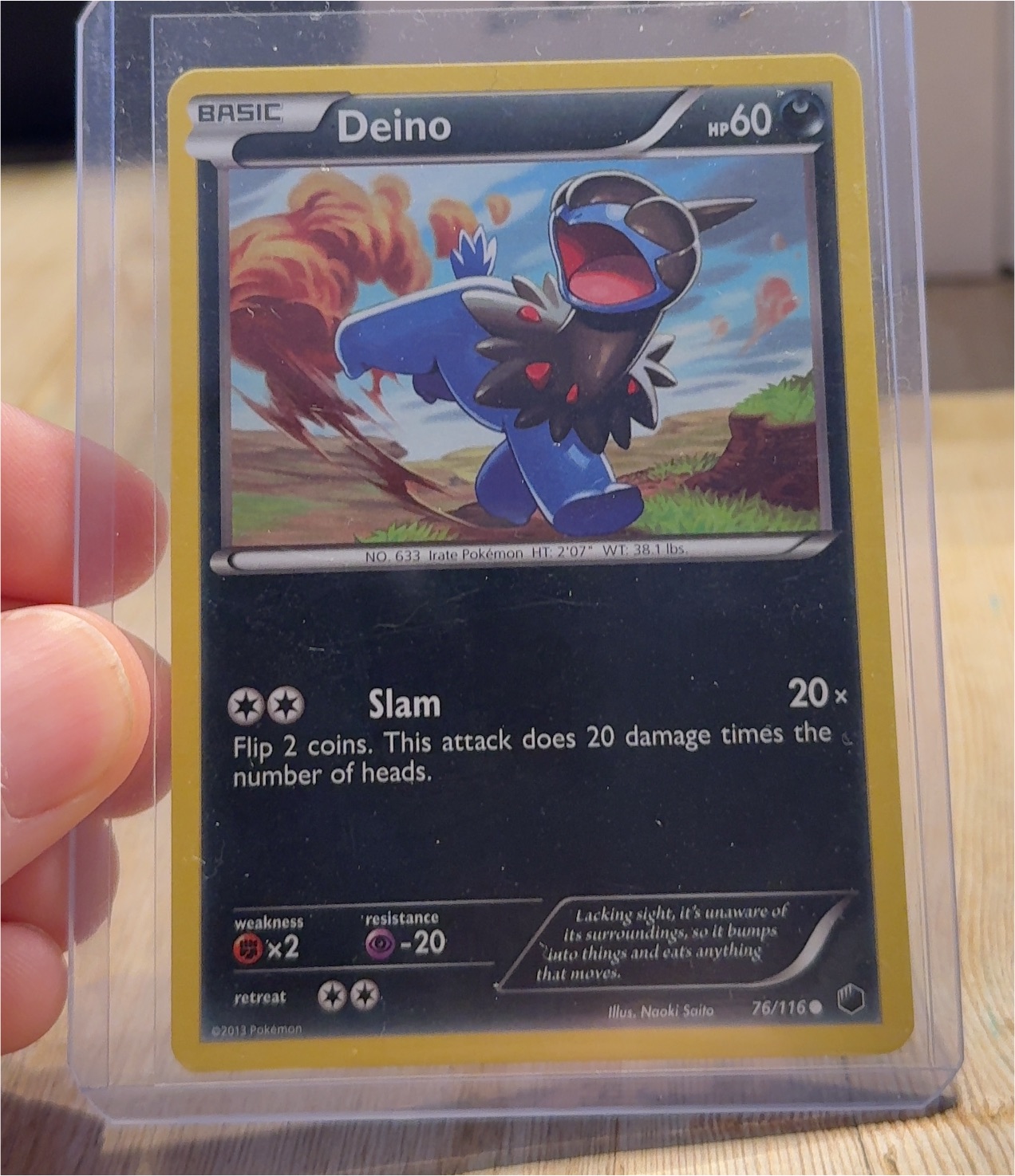 2013 Pokémon #76 Deino — front