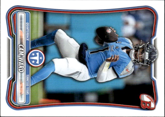 2025 Bowman Football #101 Cam Ward — back
