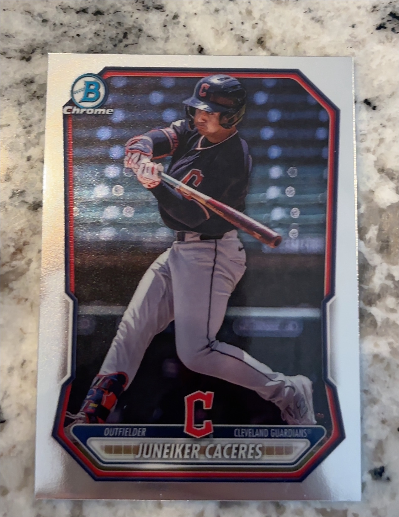 2024 Bowman Chrome Juneiker Caceres — front