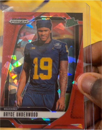 2025 Panini Prizm Draft Picks Rated Prospect Bryce Underwood — front