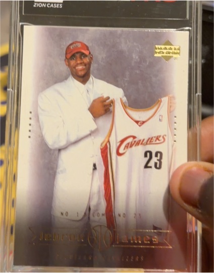 2003-04 Upper Deck Rookie Exclusives #RE-LJ LeBron James — front