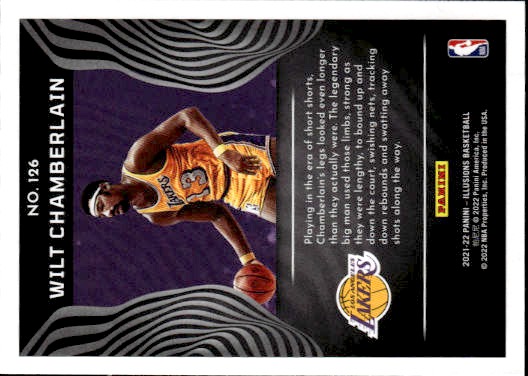 2021-22 Panini Mosaic #126 Wilt Chamberlain — back