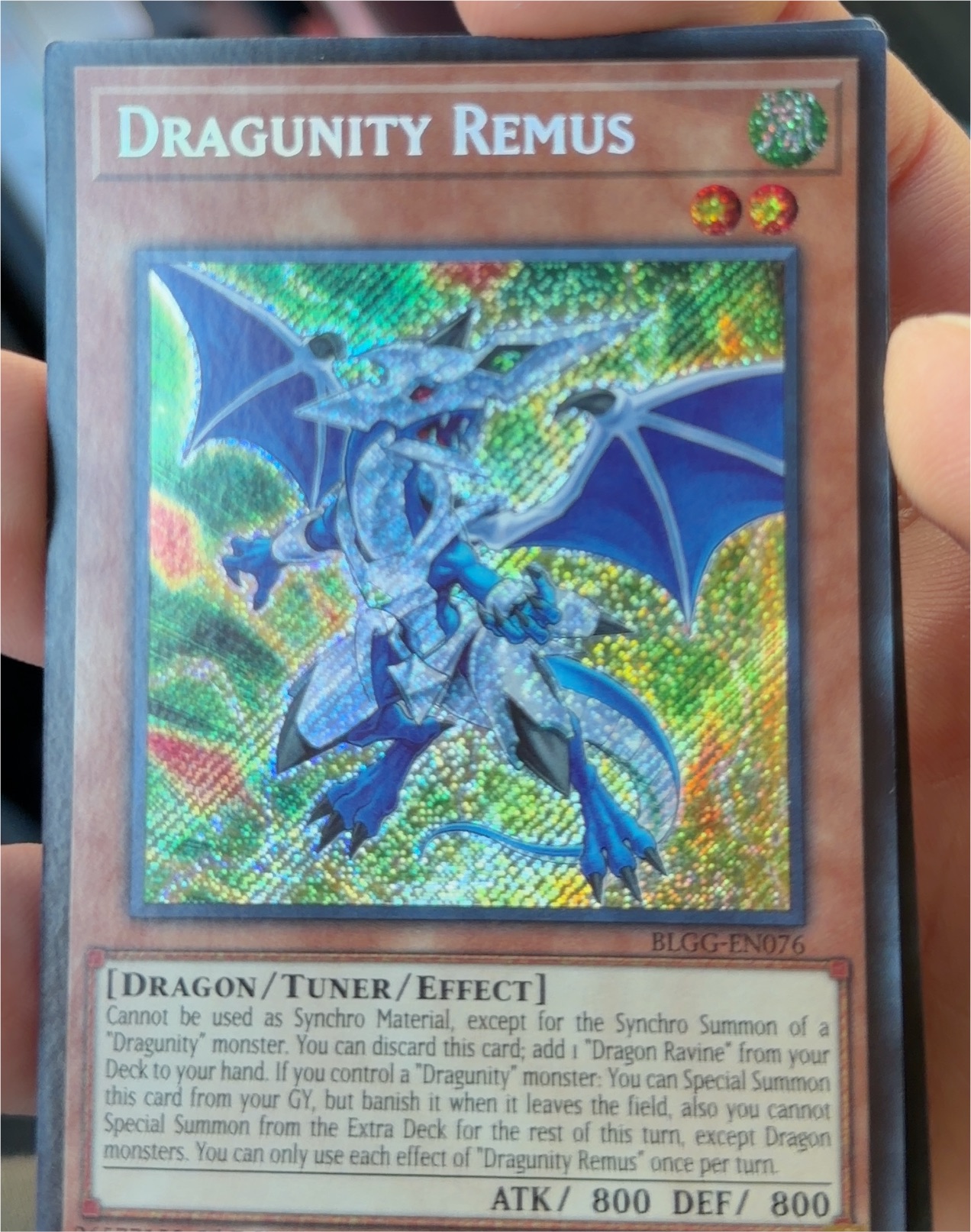 2025 Yu-Gi-Oh! #BLGG-EN076 Dragunity Remus — front