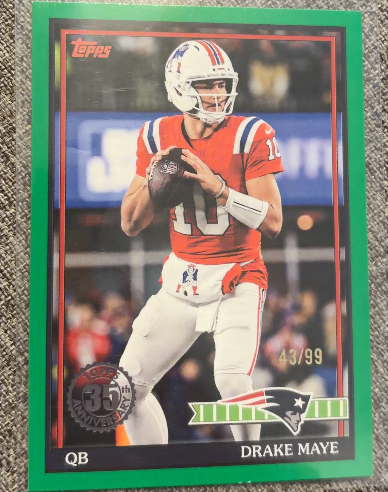2024 Topps 35th Anniversary Drake Maye — front