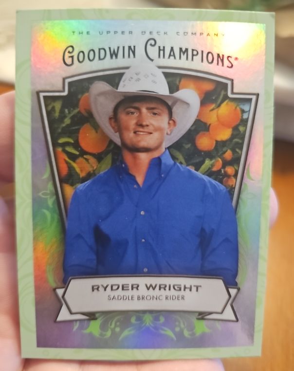 2023 Upper Deck Goodwin Champions Ryder Wright — front