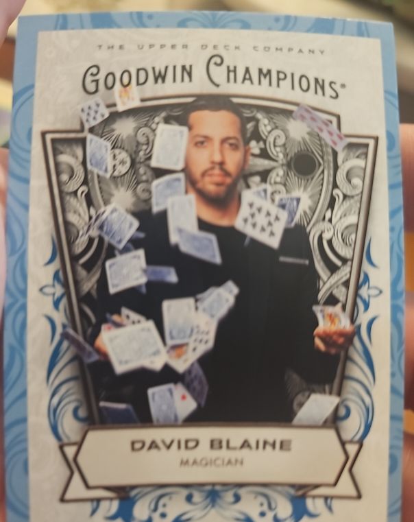 2023 Upper Deck Goodwin Champions David Blaine — front
