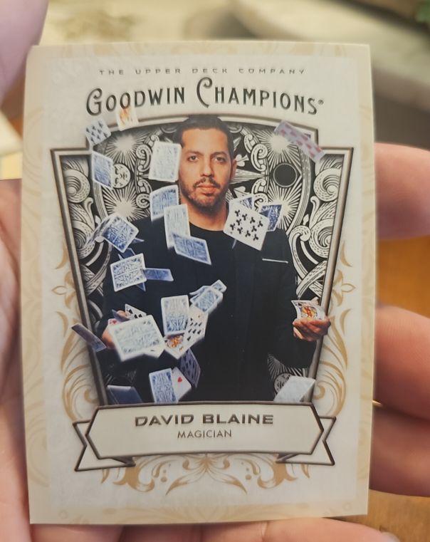 2016 Upper Deck Goodwin Champions David Blaine — front