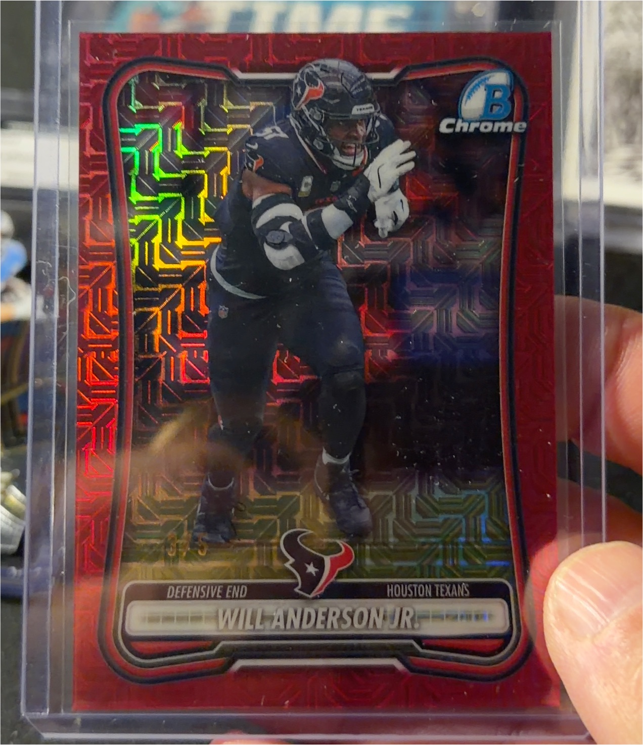 2023 Bowman Chrome Football Will Anderson Jr. — front