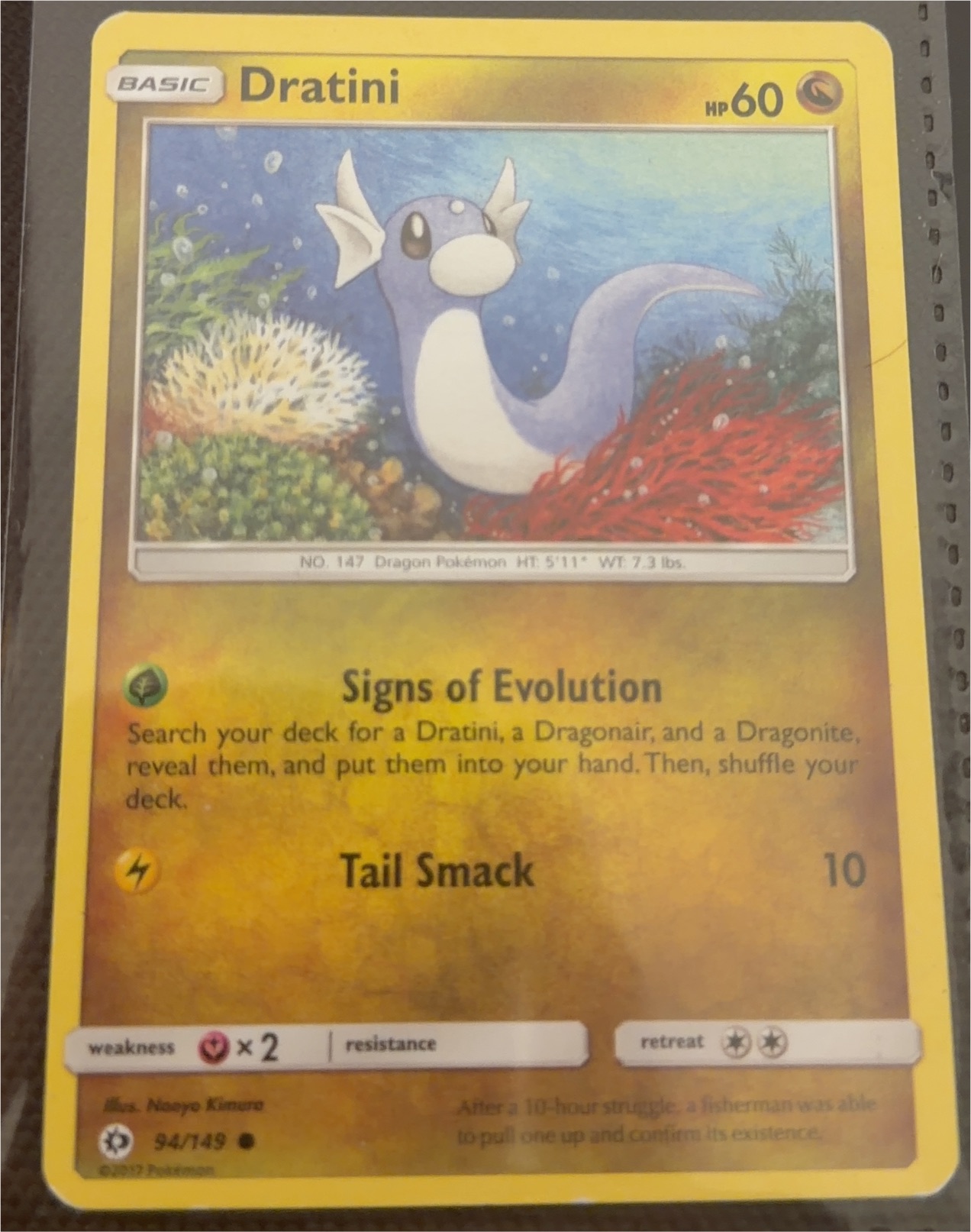 2012 Pokémon Boundaries Crossed #94 Dratini — front