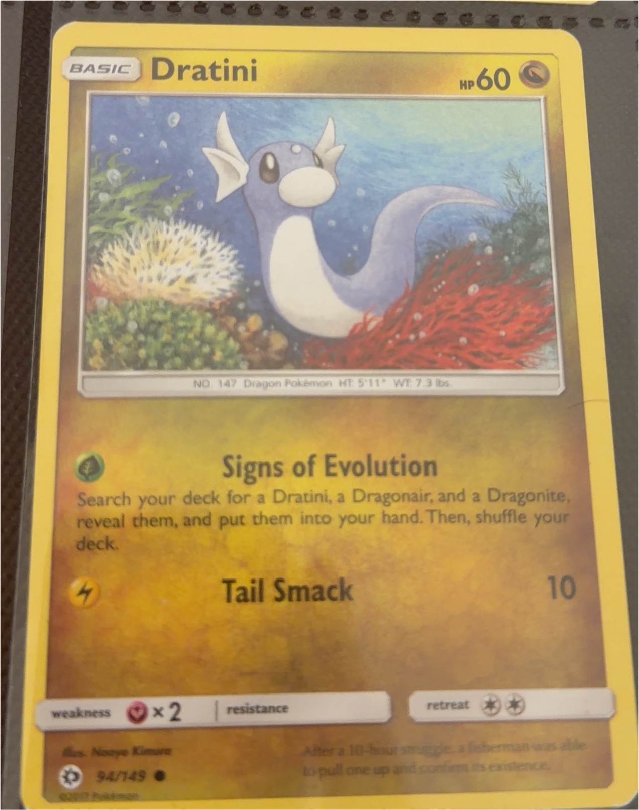 2002 Pokémon #94 Dratini — front
