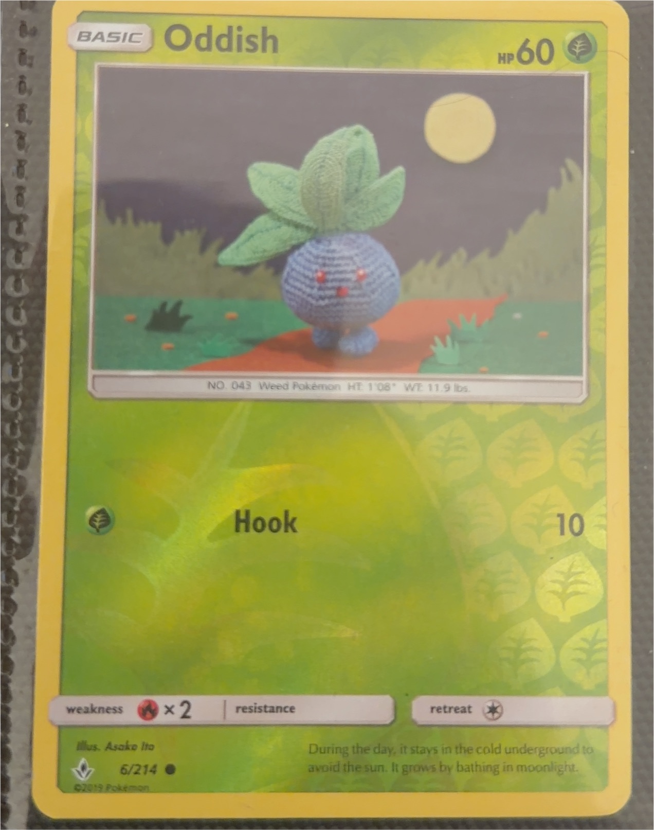 2018 Pokémon Lost Thunder #6 Oddish — front