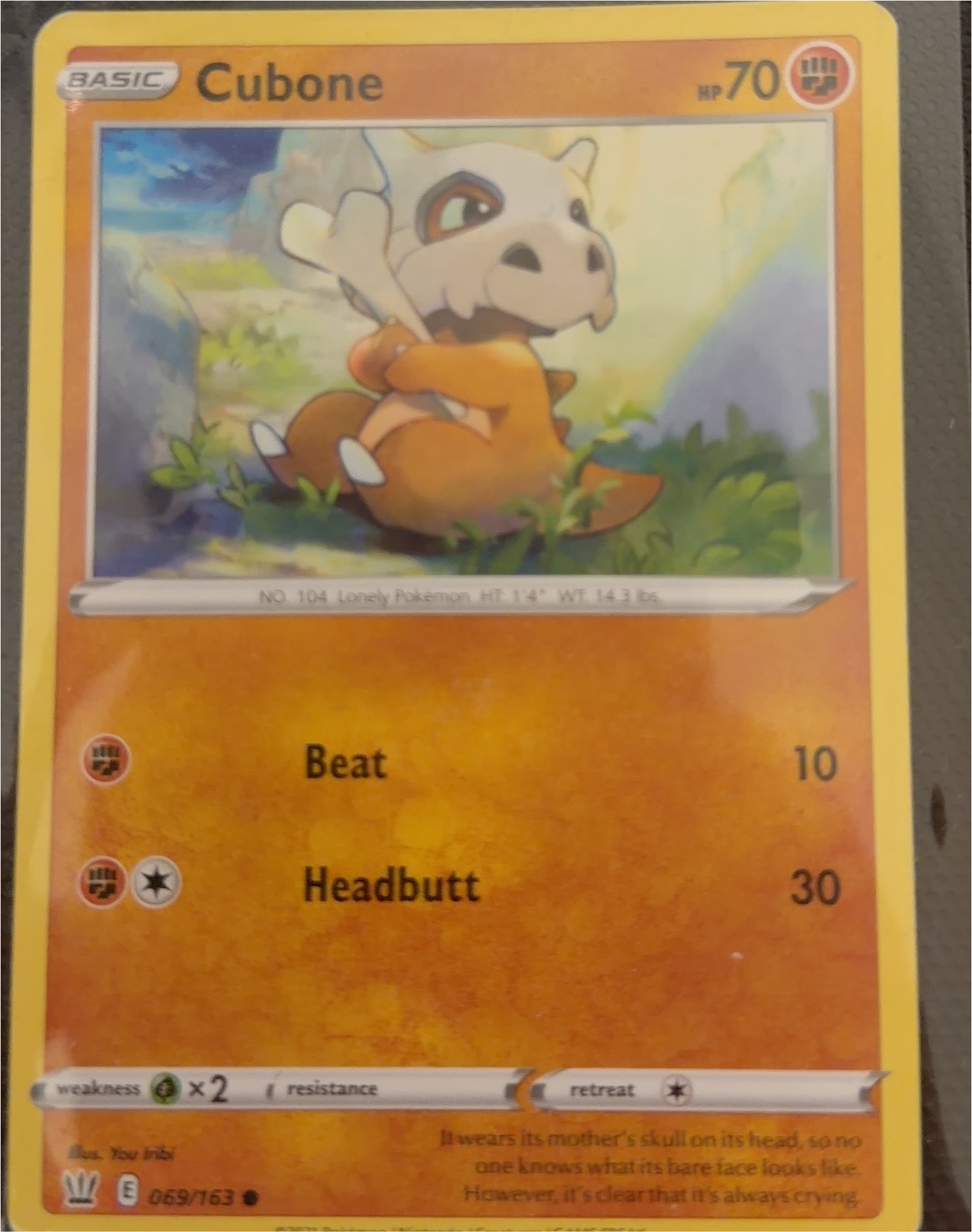 2023 Pokémon Scarlet & Violet—151 #104 Cubone — front