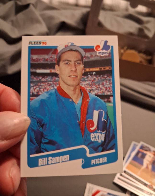 1990 Fleer Bill Sampen — front