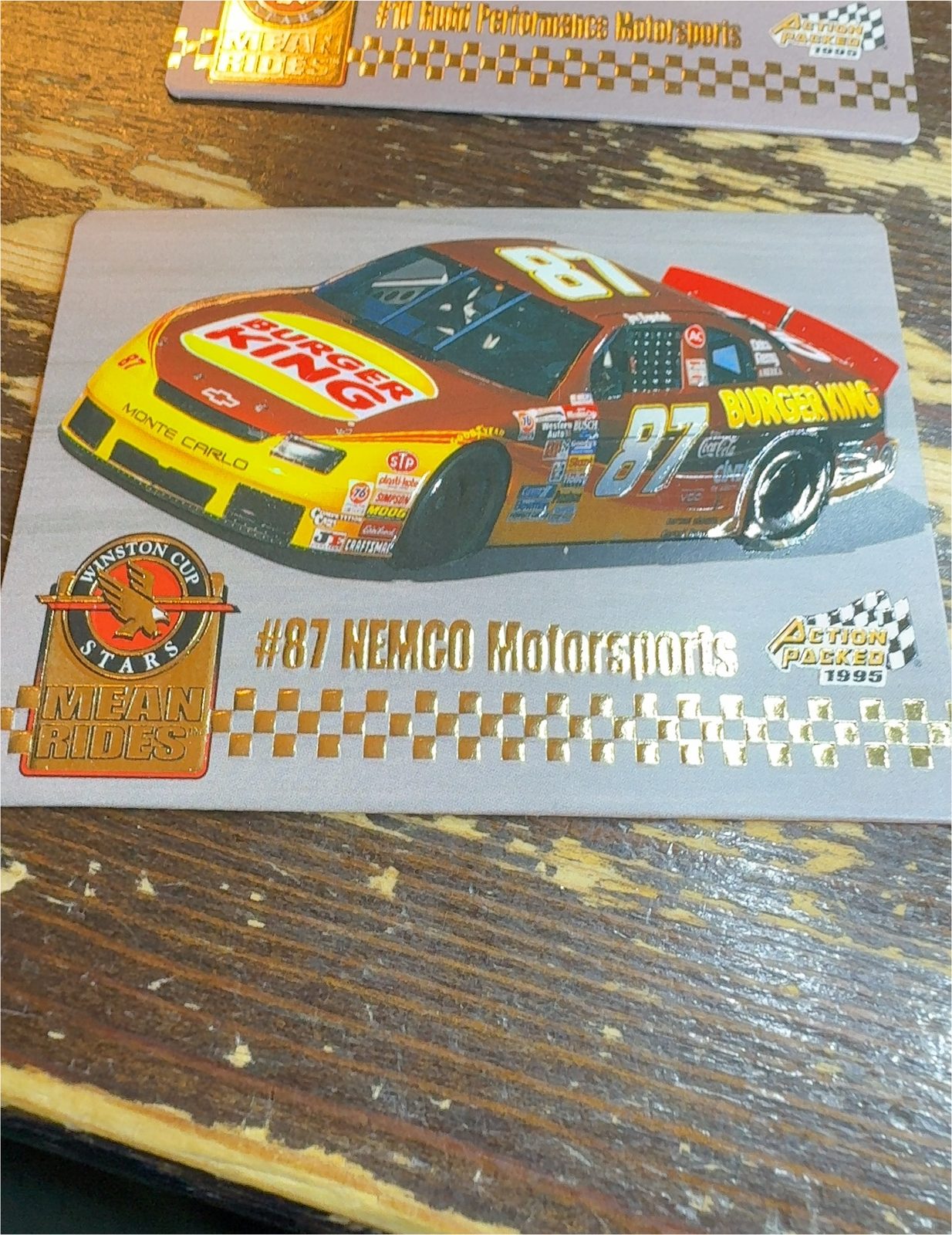 1995 Action Packed Winston Cup Stars Joe Nemechek NEMCO Motorsports — front