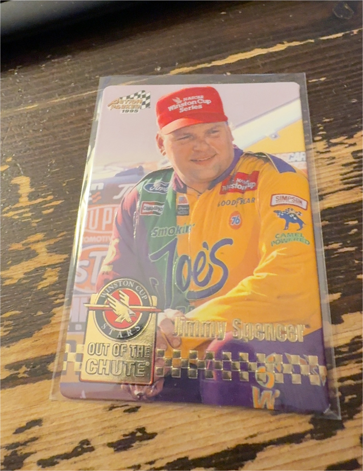 1995 Action Packed Winston Cup Series Out of the Chute Jimmy Spencer — front