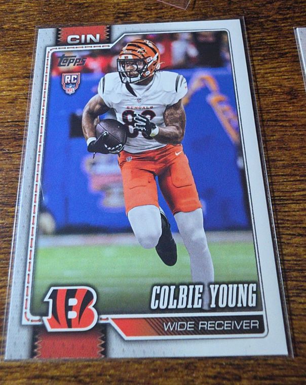 2025 Topps Football Colbie Young — front