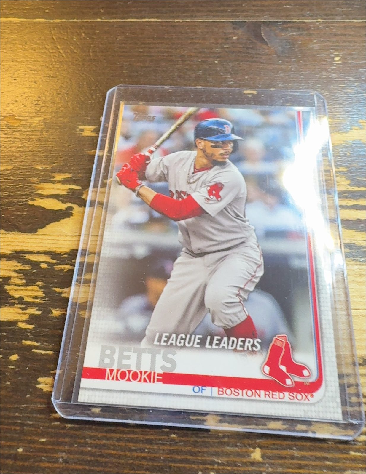 2017 Topps #327 Mookie Betts League Leaders — front