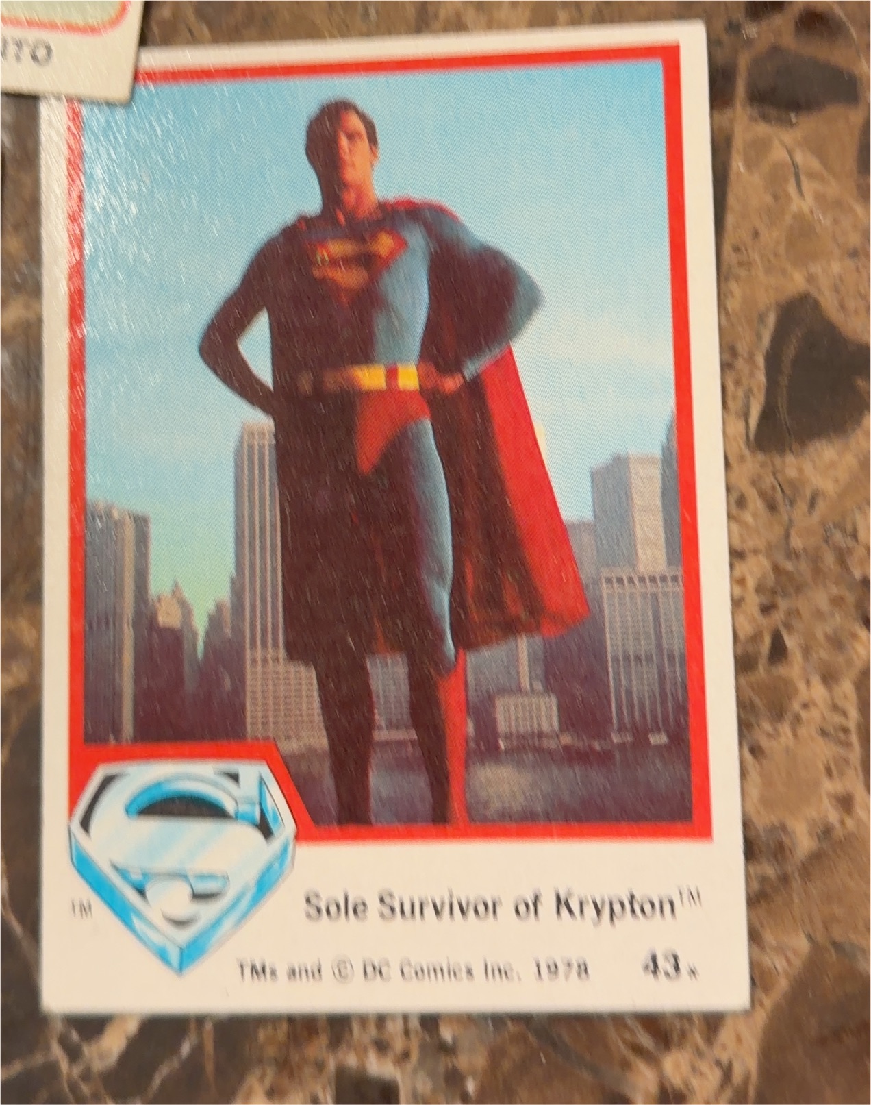 1978 Topps #42 Superman — front