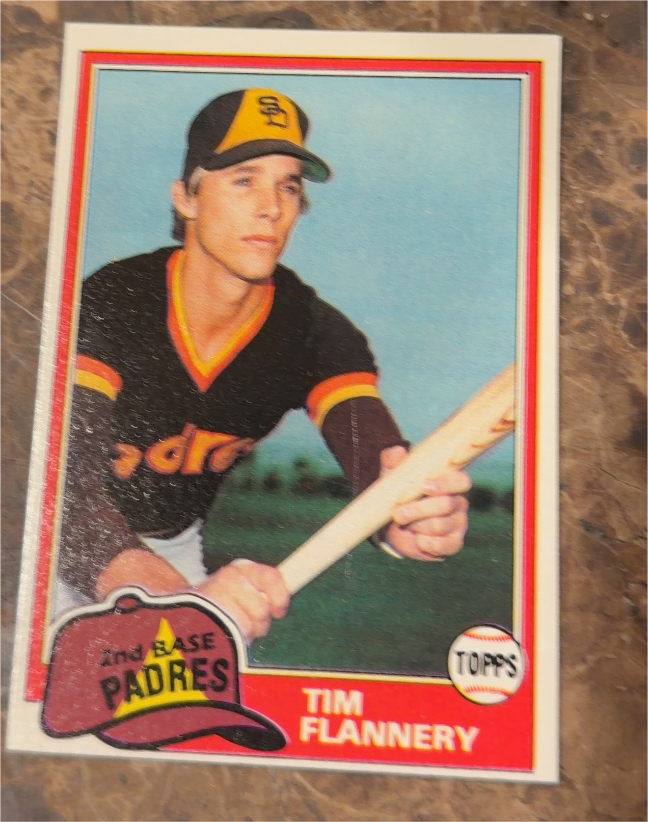 1985 Topps #406 Tim Flannery — front