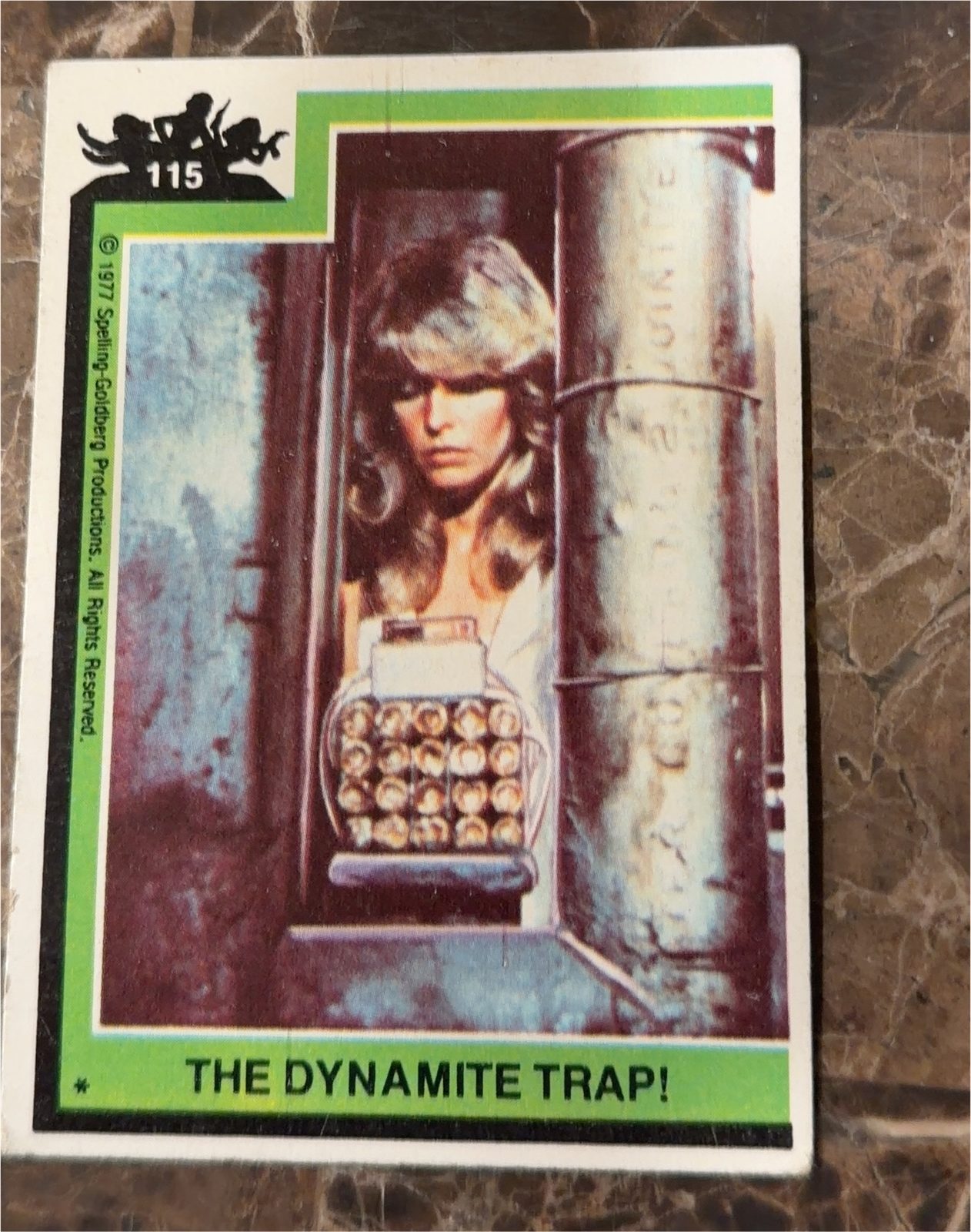 1991 Topps Indiana Jones #115 The Dynamite Trap! — front