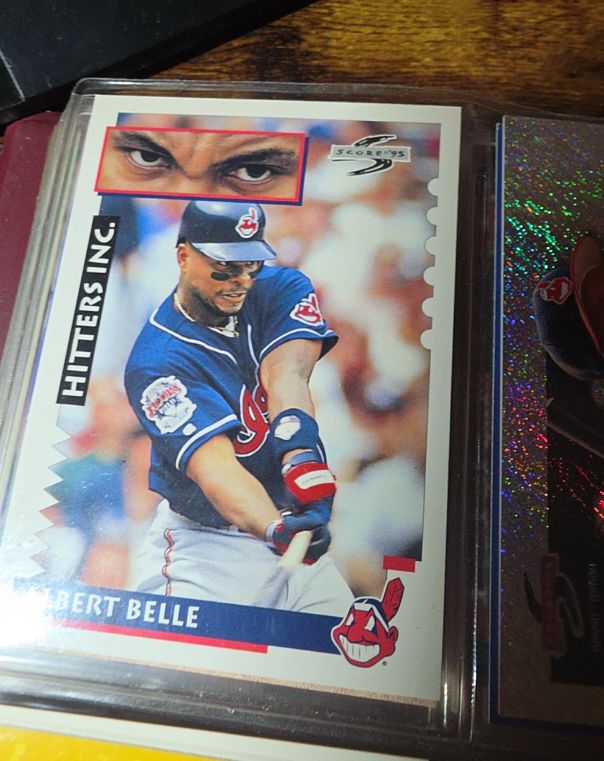 1995 Score Hitter's Inc. Albert Belle — front