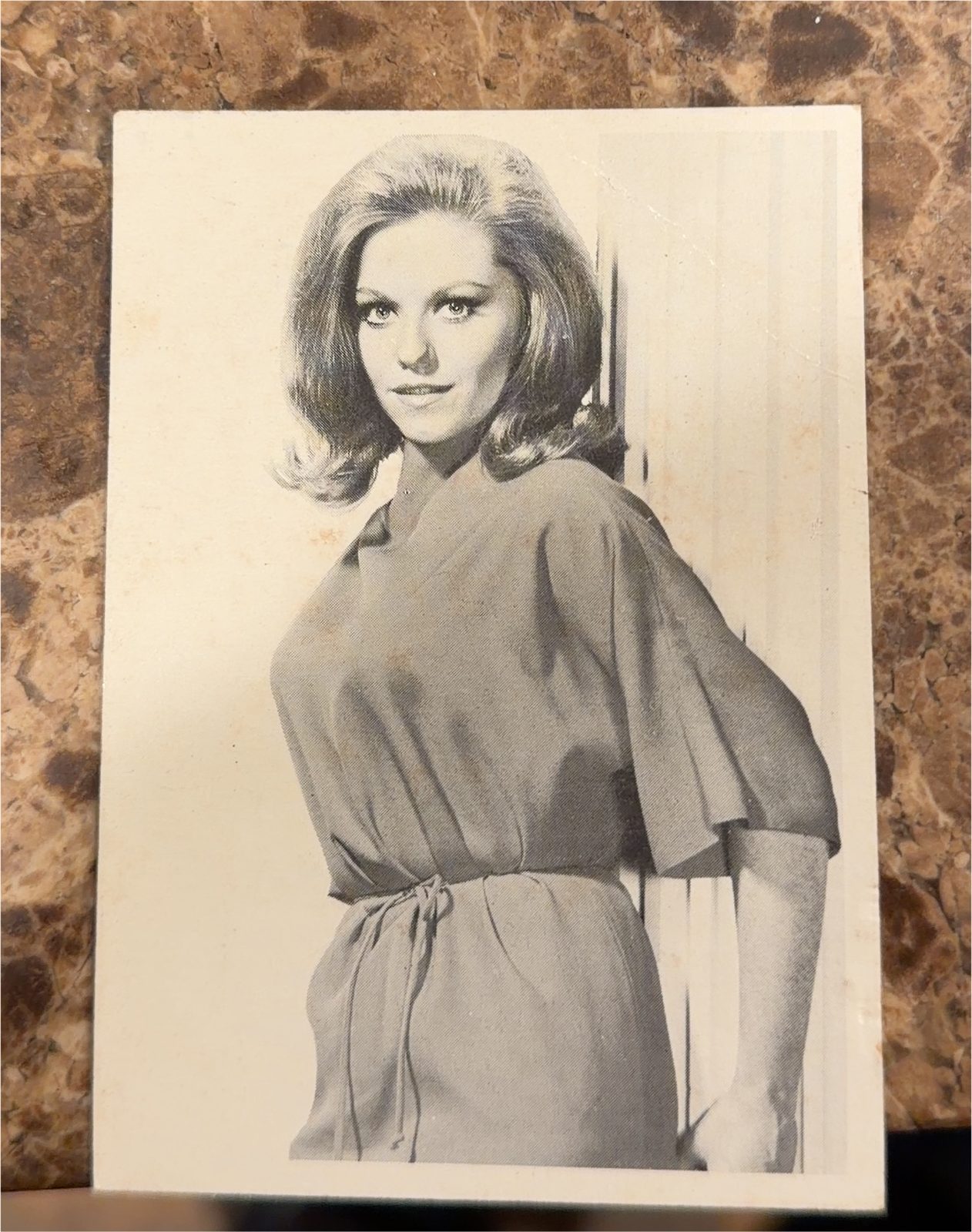 1966 The Avengers Diana Rigg Photo Card — front