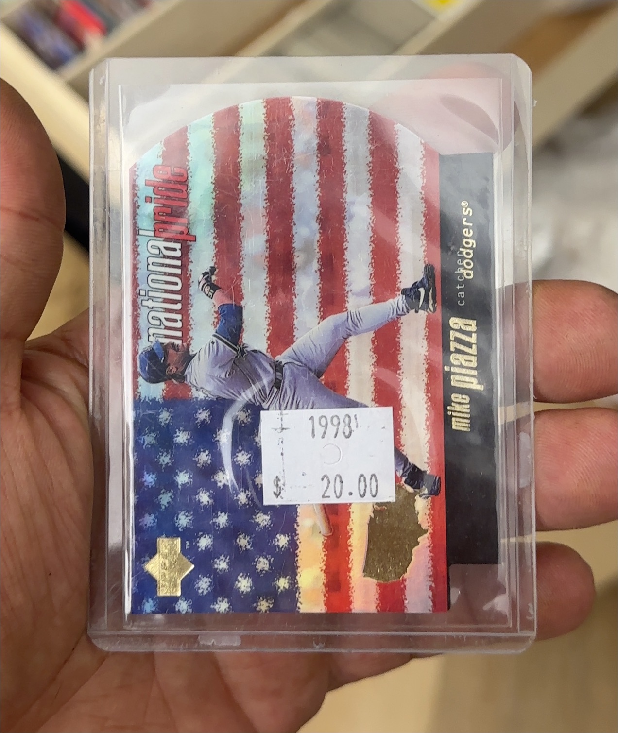 1998 Upper Deck National Pride Mike Piazza — front