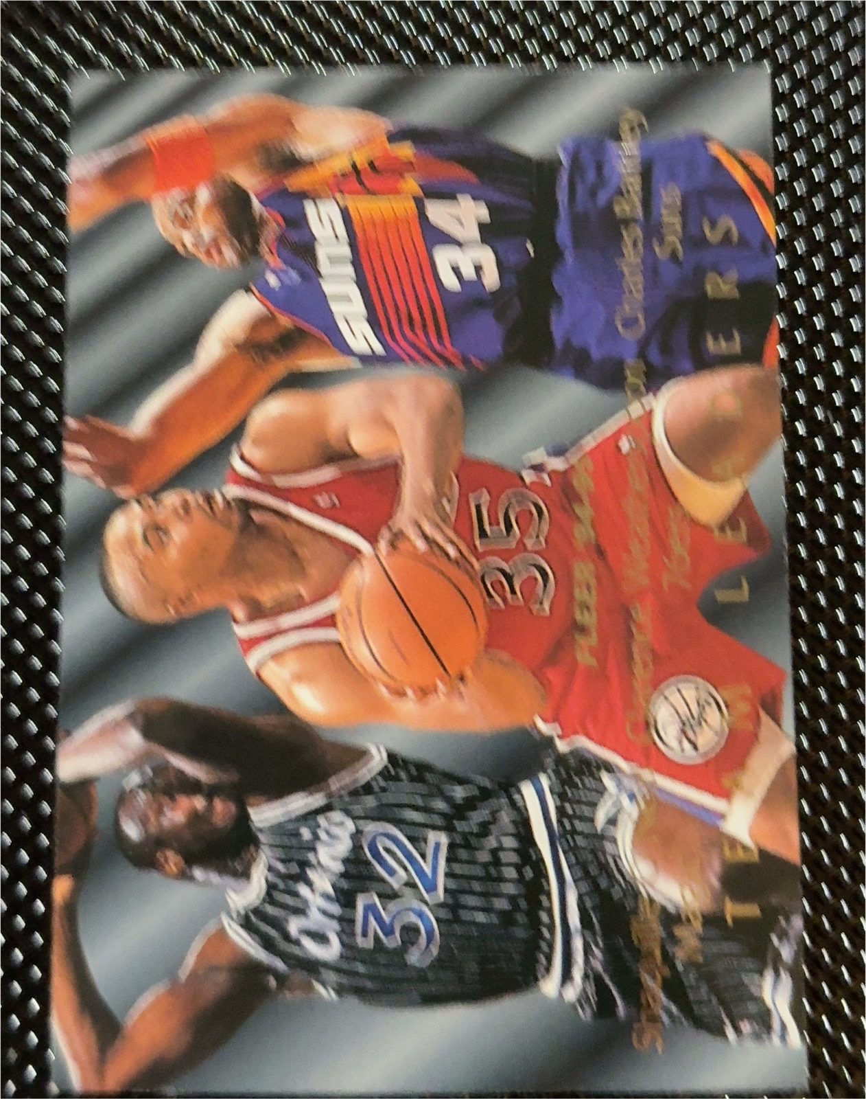 1996 Fleer Basketball Michael Jordan, Reggie Miller and Jason Kidd — front