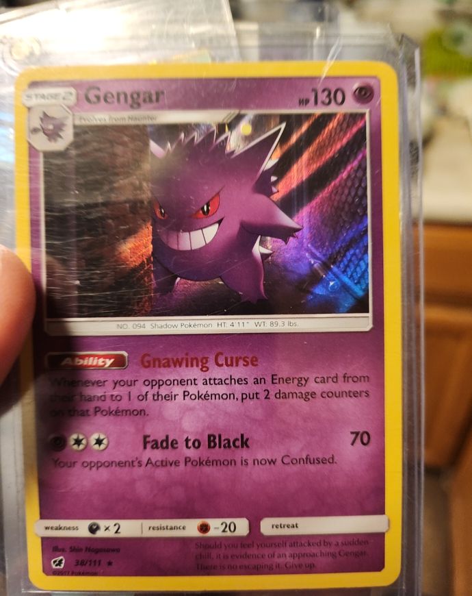 2009 Pokémon Rising Rivals #38 Gengar — front