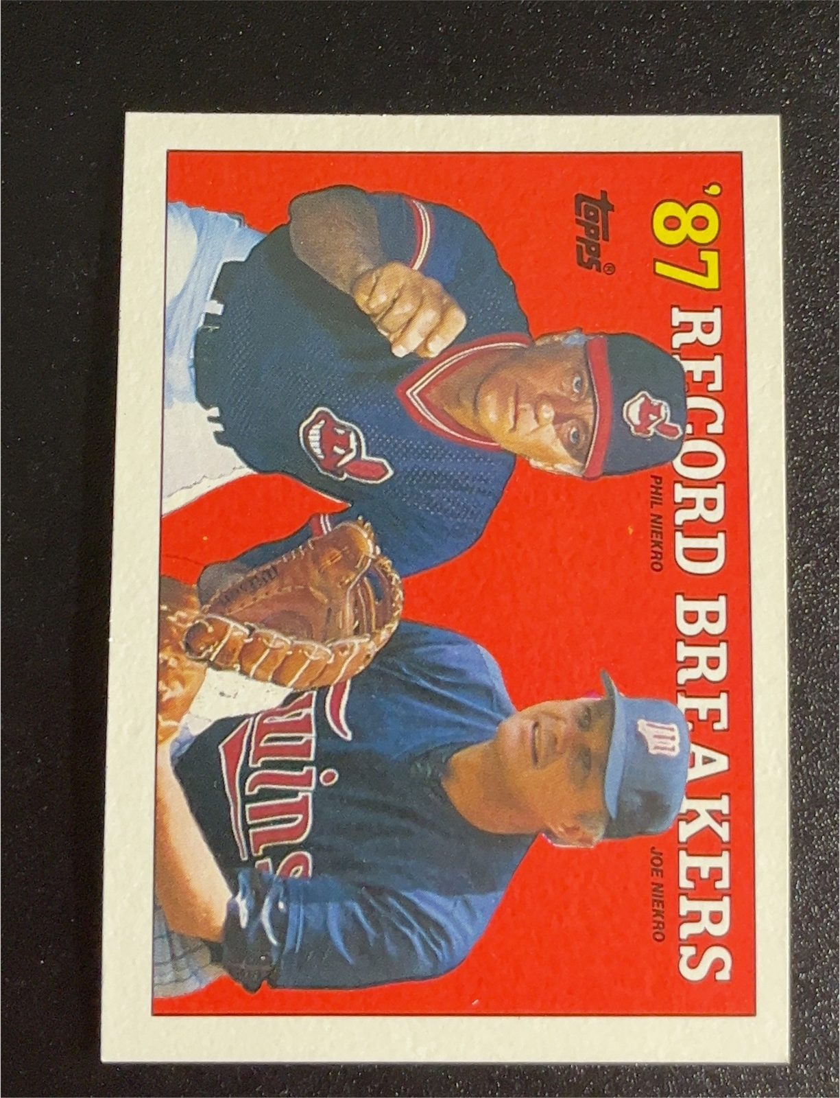 1979 Topps #5 1978 Record Breakers Phil Niekro and Bob Feller — front