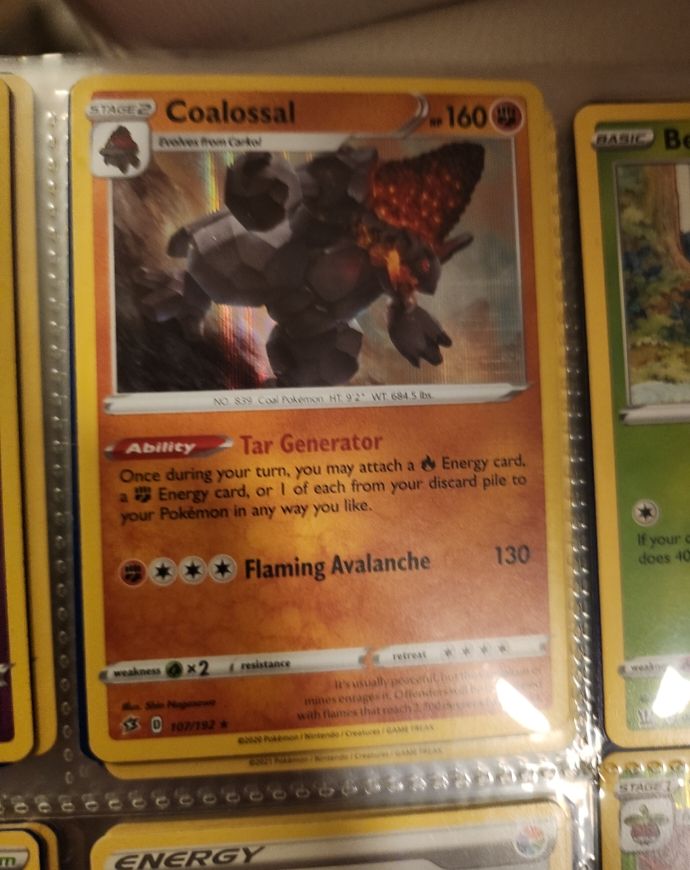 2020 Pokémon Rebel Clash #107 Coalossal — front