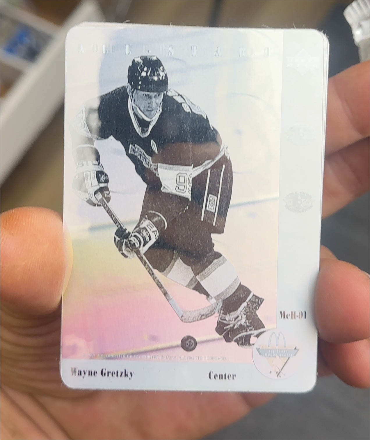 1991 McDonald's Hockey Stars #McD-01 Wayne Gretzky — front