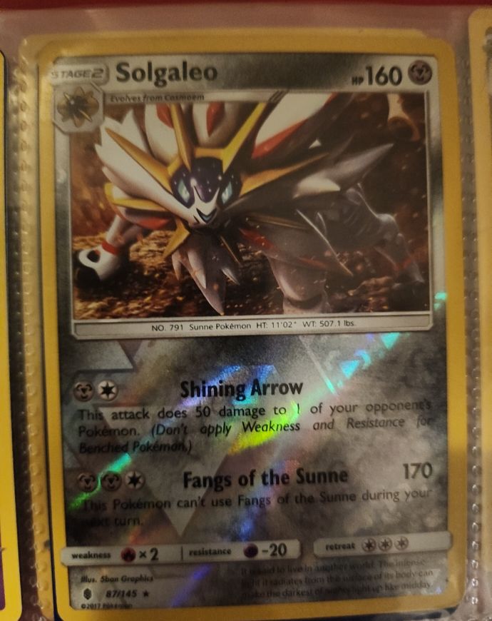 2017 Pokémon Sun & Moon #87 Solgaleo — front