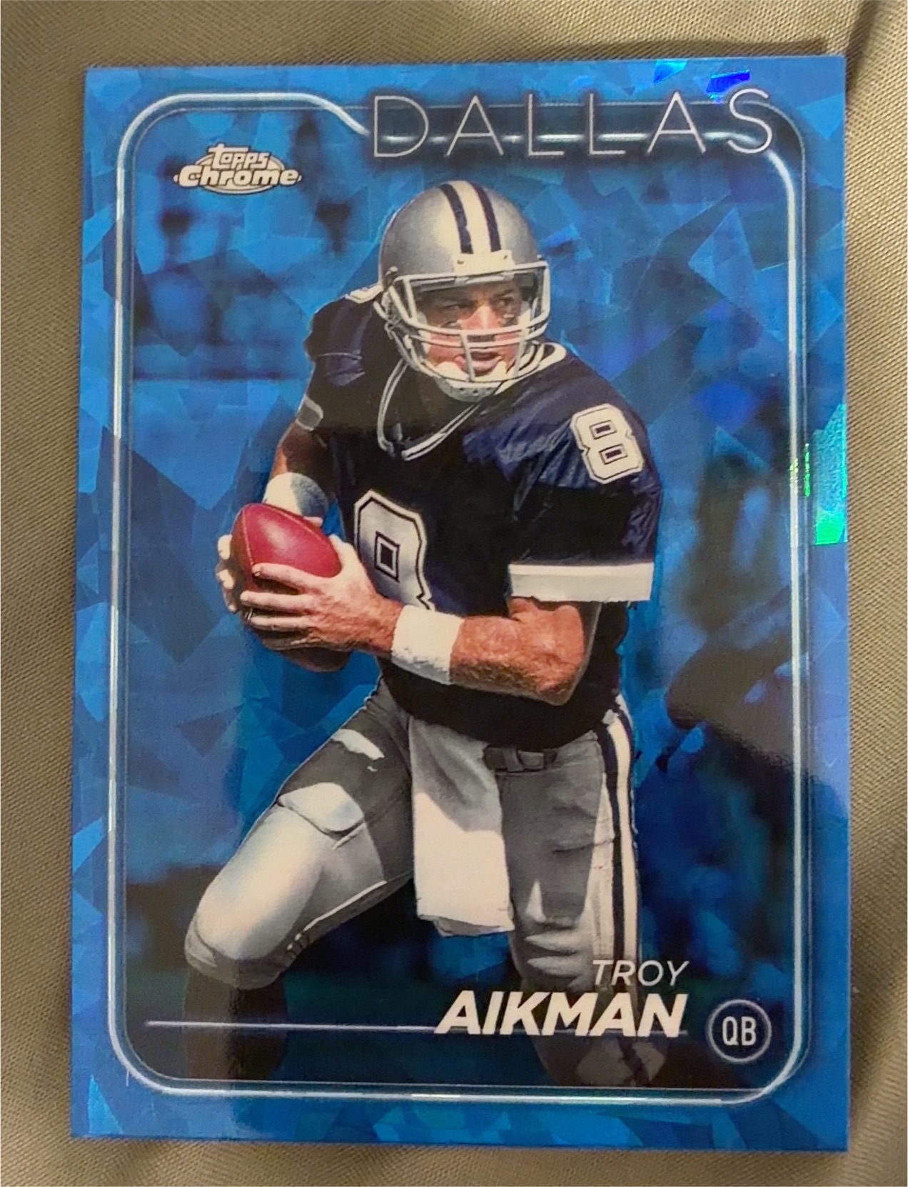1996 Topps Chrome #80 Troy Aikman — front